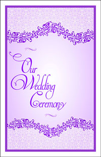 Wedding Program Cover Template 4D - Graphic 5